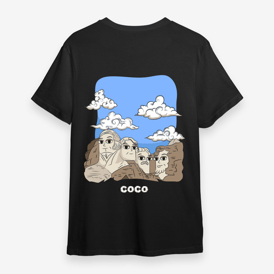 Oversize T-Shirt Coco Rushmore Negra