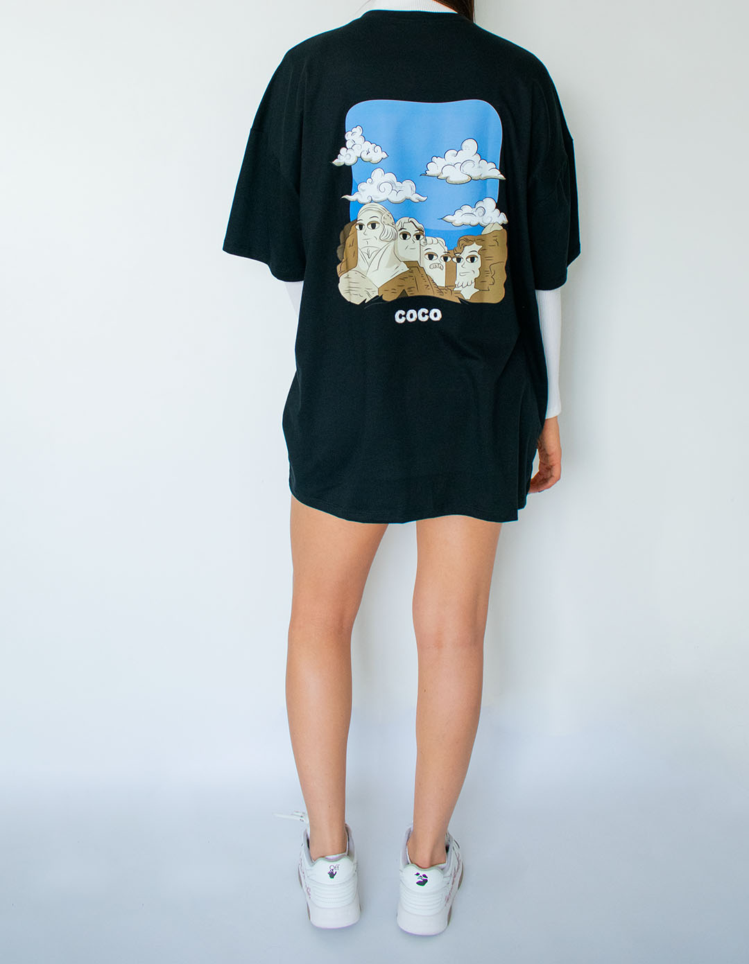 Oversize T-Shirt Coco Rushmore Negra