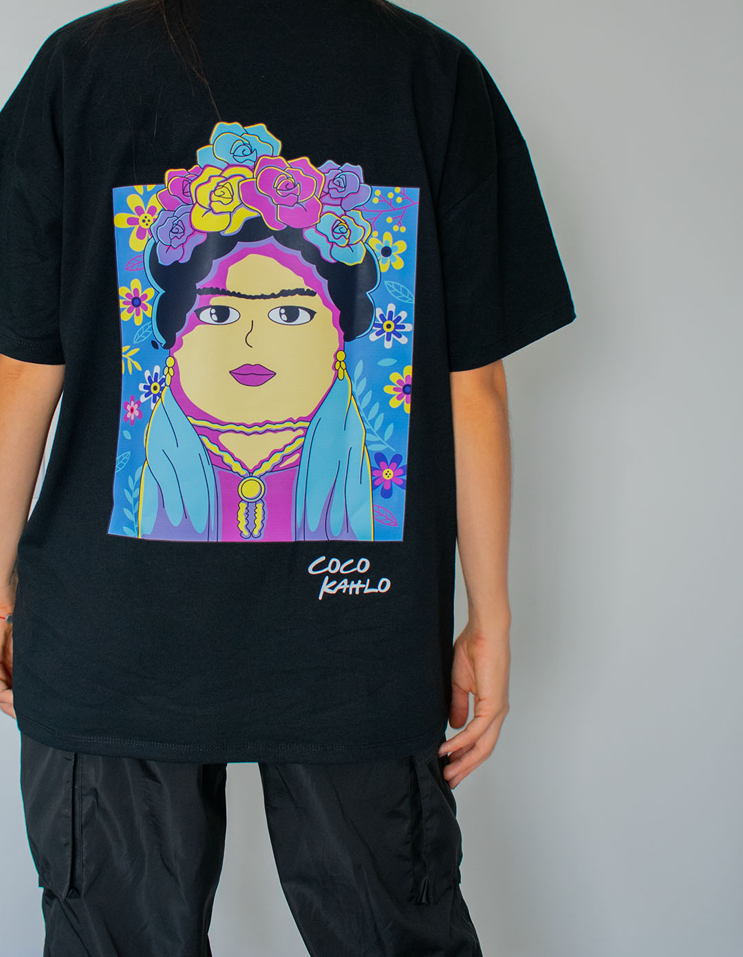 Oversize T-Shirt Coco Kahlo Negra