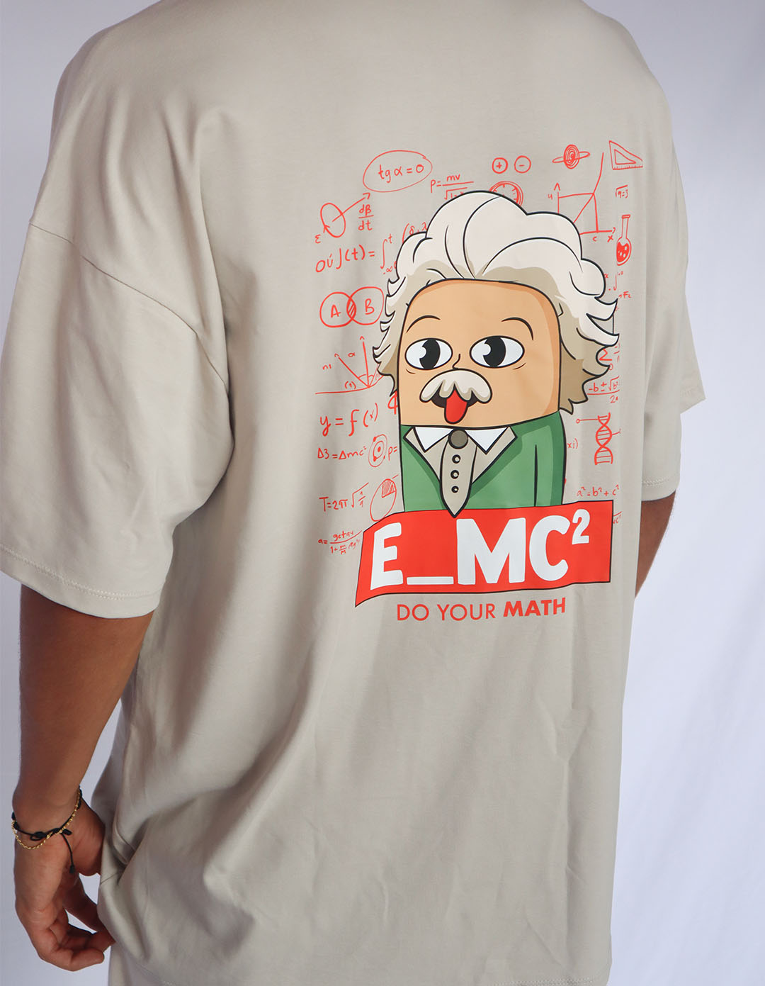 Oversize T-Shirt Coco Einstein Beige